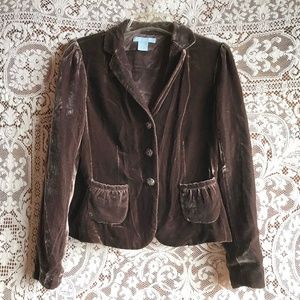 Fresh Twist Brown Velvet Jacket 4